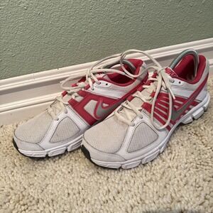 Nike Women Downshifter 5  537571 008 Athletic Running Pink White Sneakers 10